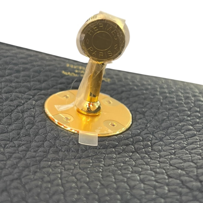 エルメス HERMES リンディ26 K刻 ブラック ゴールド金具 トリヨン レディース ハンドバッグ