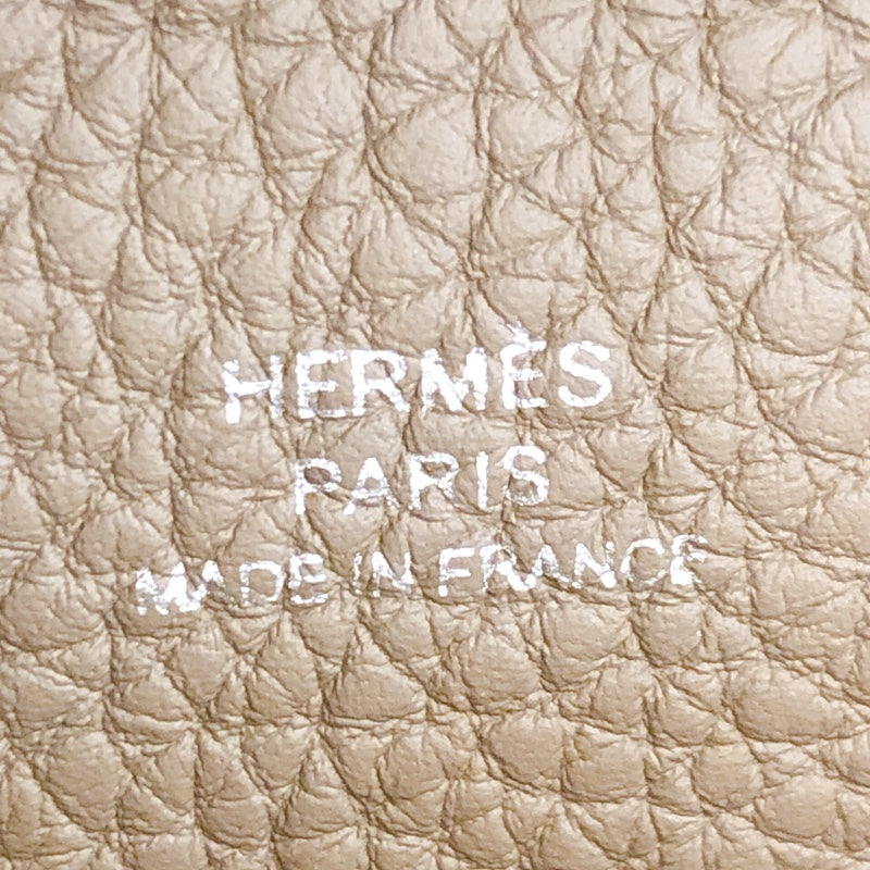 エルメス HERMES ヴィドポッシュ K刻 エトゥープ シルバー金具 トゴ レディース ショルダーバッグ