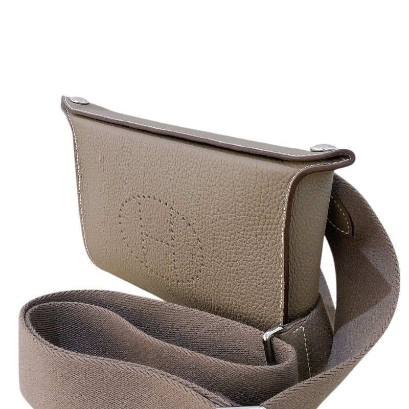 エルメス HERMES ヴィドポッシュ K刻 エトゥープ シルバー金具 トゴ レディース ショルダーバッグ