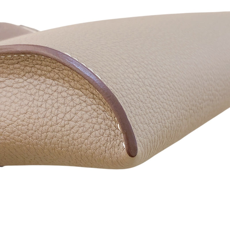 エルメス HERMES ヴィドポッシュ K刻 エトゥープ シルバー金具 トゴ レディース ショルダーバッグ