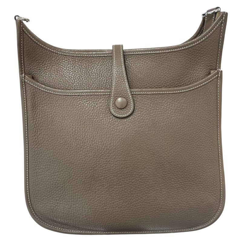 エルメス HERMES エヴリン3PM D刻印 エトゥープ シルバー金具 トリヨン レディース ショルダーバッグ