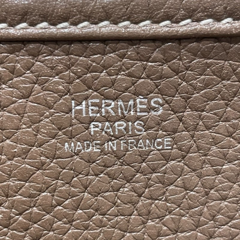 エルメス HERMES エヴリン3PM D刻印 エトゥープ シルバー金具 トリヨン レディース ショルダーバッグ