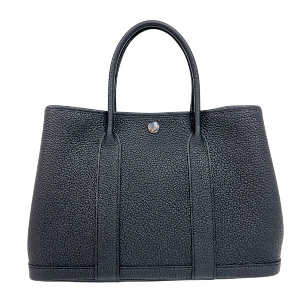 エルメス HERMES ガーデンパーティーTPM W刻 ブラック ネゴンダ ユニセックス ハンドバッグ