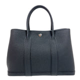 エルメス HERMES ガーデンパーティーTPM W刻 ブラック ネゴンダ ユニセックス ハンドバッグ