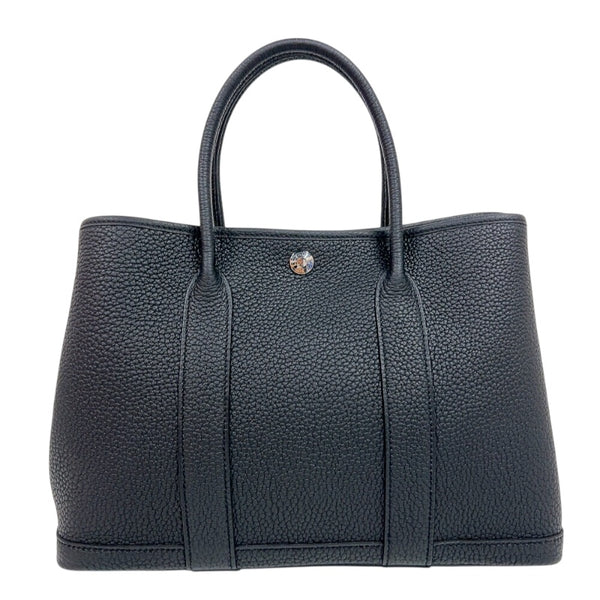 エルメス HERMES ガーデンパーティーTPM W刻 ブラック ネゴンダ ユニセックス ハンドバッグ
