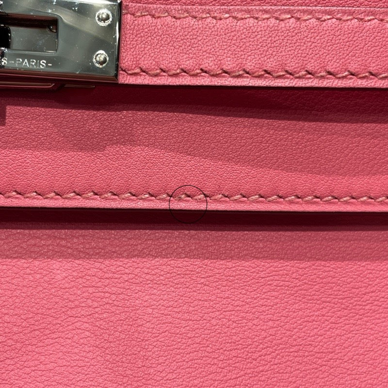 エルメス HERMES ポシェットケリー A刻 ローズアザレ/シルバー金具 スイフト レディース ハンドバッグ