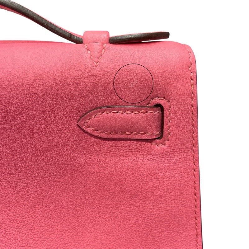 エルメス HERMES ポシェットケリー A刻 ローズアザレ/シルバー金具 スイフト レディース ハンドバッグ