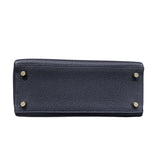 エルメス HERMES ケリー25　内縫い Y刻 ブルーニュイ　シルバー金具 トゴ レディース ハンドバッグ