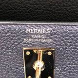 エルメス HERMES ケリー25　内縫い Y刻 ブルーニュイ　シルバー金具 トゴ レディース ハンドバッグ