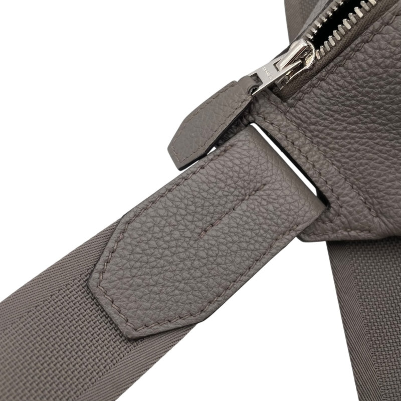 エルメス HERMES シティスライドPM B刻 エタン SV金具 トゴ メンズ ウエストバッグ