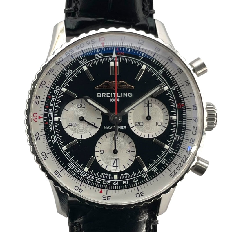 ブライトリング BREITLING ナビタイマー B01 クロノグラフ43 AB0138 ネイビー SS 自動巻き メンズ 腕時計