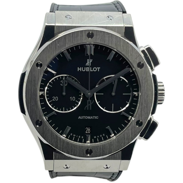 ウブロ HUBLOT クラッシックフュージョン クロノグラフ チタニウム 521.NX.1171.LR ブラック チタン 自動巻き メンズ 腕時計