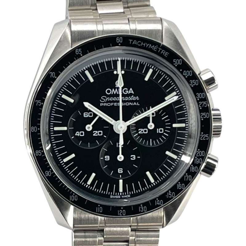 オメガ OMEGA スピードマスター ムーンウォッチプロフェッショナル 310.30.42.50.001 ブラック SS 手巻き メンズ 腕時計