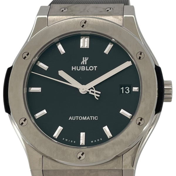 ウブロ HUBLOT クラシック・フュージョン チタニウム  511.NX.1171.RX ブラック チタン メンズ 腕時計