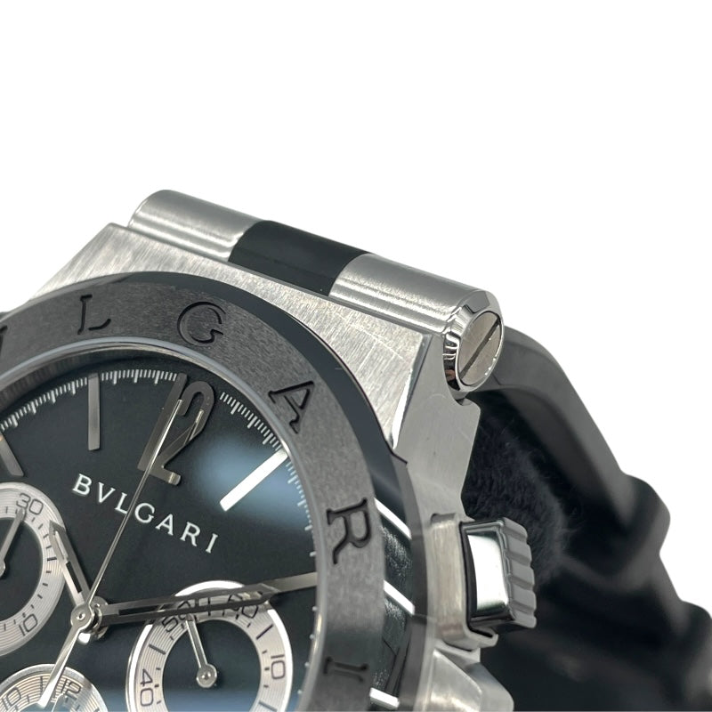 ブルガリ BVLGARI ディアゴノ セラミック クロノグラフ DG37BSCVDCH ブラック SS/セラミック メンズ 腕時計