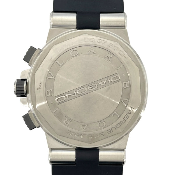 ブルガリ BVLGARI ディアゴノ セラミック クロノグラフ DG37BSCVDCH ブラック SS/セラミック メンズ 腕時計