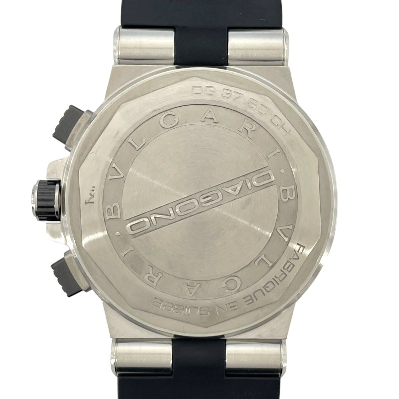 ブルガリ BVLGARI ディアゴノ セラミック クロノグラフ DG37BSCVDCH ブラック SS/セラミック メンズ 腕時計