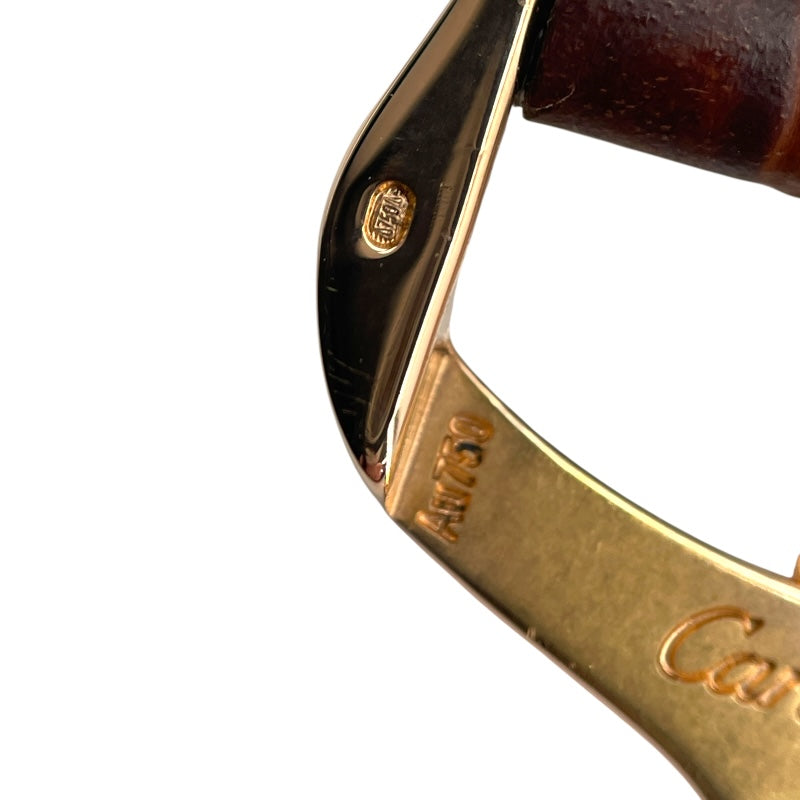 カルティエ Cartier バロンブルー ドゥ カルティエ 28mm WE902050 ホワイト Au750 クオーツ レディース 腕時計