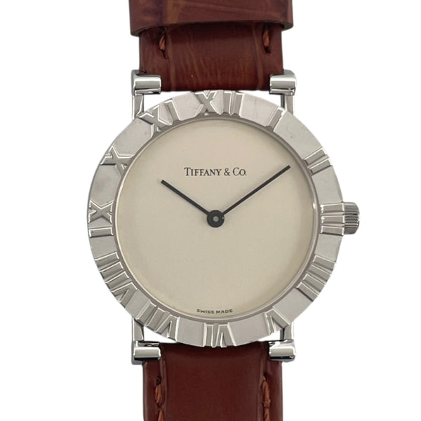 ティファニー TIFFANY＆CO アトラス M0640 ホワイト SV925 クオーツ レディース 腕時計