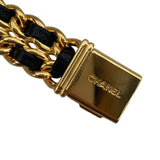 シャネル CHANEL プルミエールS H0001 ブラック GP クオーツ レディース 腕時計