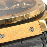 ウブロ HUBLOT クラシック フュージョン クロノグラフ キングゴールド 521.OX.1180.RX ブラック K18PG×ラバーベルト 自動巻き メンズ 腕時計