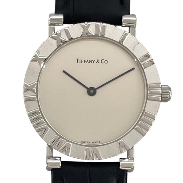 ティファニー TIFFANY＆CO アトラス M0840 シルバー SV925×社外ベルト クオーツ ユニセックス 腕時計