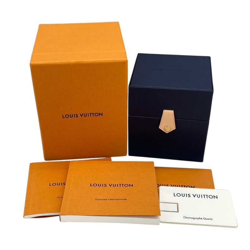 ルイ・ヴィトン LOUIS VUITTON タンブール ストリート ダイバー パシフィックホワイト QA124 シルバー SS/ラバーベルト クオーツ メンズ 腕時計