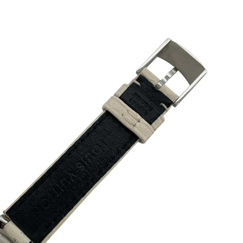 ルイ・ヴィトン LOUIS VUITTON タンブール イディ－ル ブロッサム ホワイトシェル Q12MS ホワイトシェル SS/革ベルト クオーツ レディース 腕時計