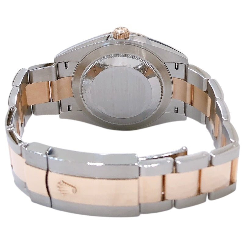 ロレックス ROLEX デイトジャスト41　スレート　フルーテッドモチーフ 126301 k18×SS メンズ 腕時計