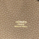 エルメス HERMES ピコタンロックMM Z刻 エトゥープ　ゴールド金具 レディース ハンドバッグ