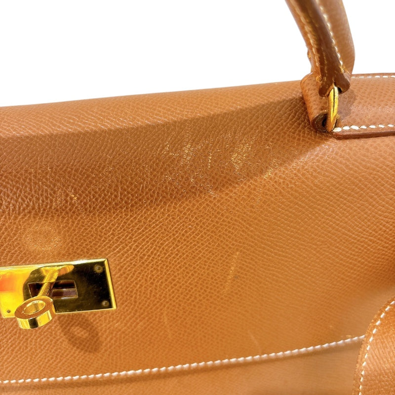 エルメス HERMES ケリー40 内縫い 〇Z刻 ゴールド/ゴールド金具 クシュベル レディース ハンドバッグ