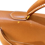 エルメス HERMES ケリー40 内縫い 〇Z刻 ゴールド/ゴールド金具 クシュベル レディース ハンドバッグ