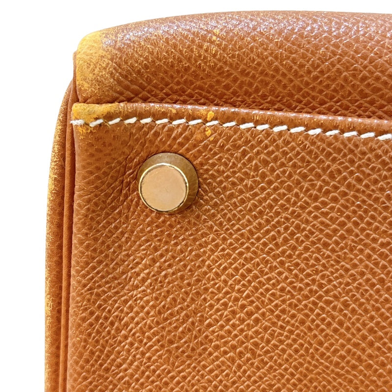エルメス HERMES ケリー40 内縫い 〇Z刻 ゴールド/ゴールド金具 クシュベル レディース ハンドバッグ
