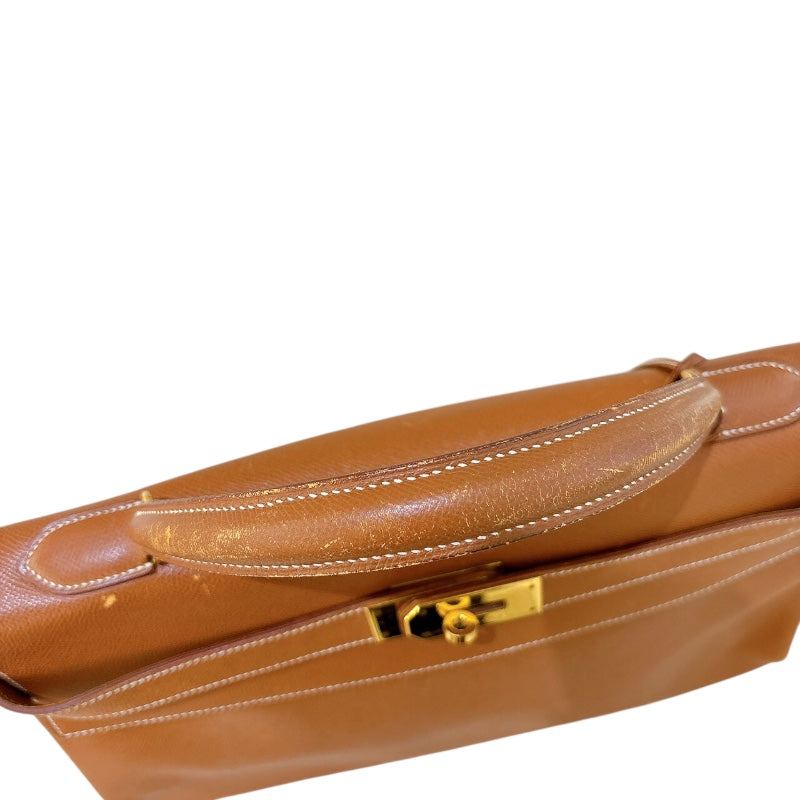 エルメス HERMES ケリー40 内縫い 〇Z刻 ゴールド/ゴールド金具 クシュベル レディース ハンドバッグ