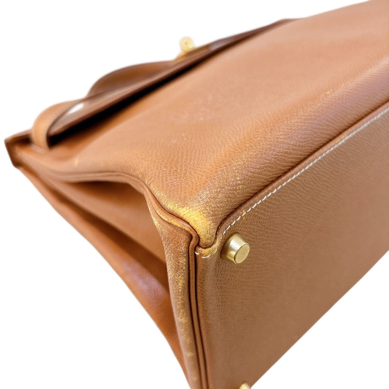 エルメス HERMES ケリー40 内縫い 〇Z刻 ゴールド/ゴールド金具 クシュベル レディース ハンドバッグ