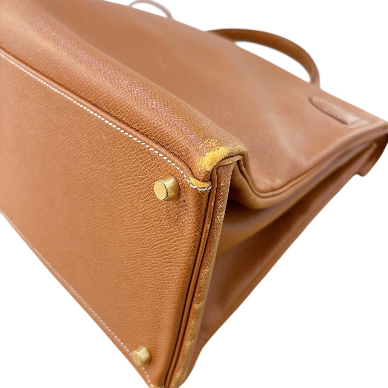 エルメス HERMES ケリー40 内縫い 〇Z刻 ゴールド/ゴールド金具 クシュベル レディース ハンドバッグ