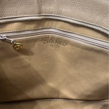 シャネル CHANEL 復刻トート A01804 ベージュ キャビアスキン レディース ハンドバッグ