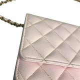 シャネル CHANEL マトラッセ　チェーンウォレット AP0250 ピンク キャビアスキン レディース ショルダーバッグ