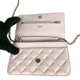 シャネル CHANEL マトラッセ　チェーンウォレット AP0250 ピンク キャビアスキン レディース ショルダーバッグ