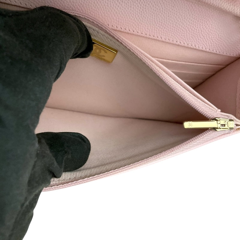 シャネル CHANEL マトラッセ　チェーンウォレット AP0250 ピンク キャビアスキン レディース ショルダーバッグ
