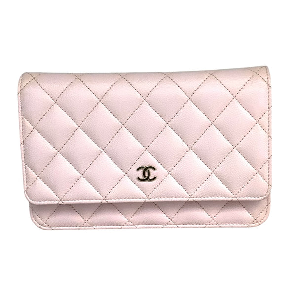 シャネル CHANEL マトラッセ　チェーンウォレット AP0250 ピンク キャビアスキン レディース ショルダーバッグ
