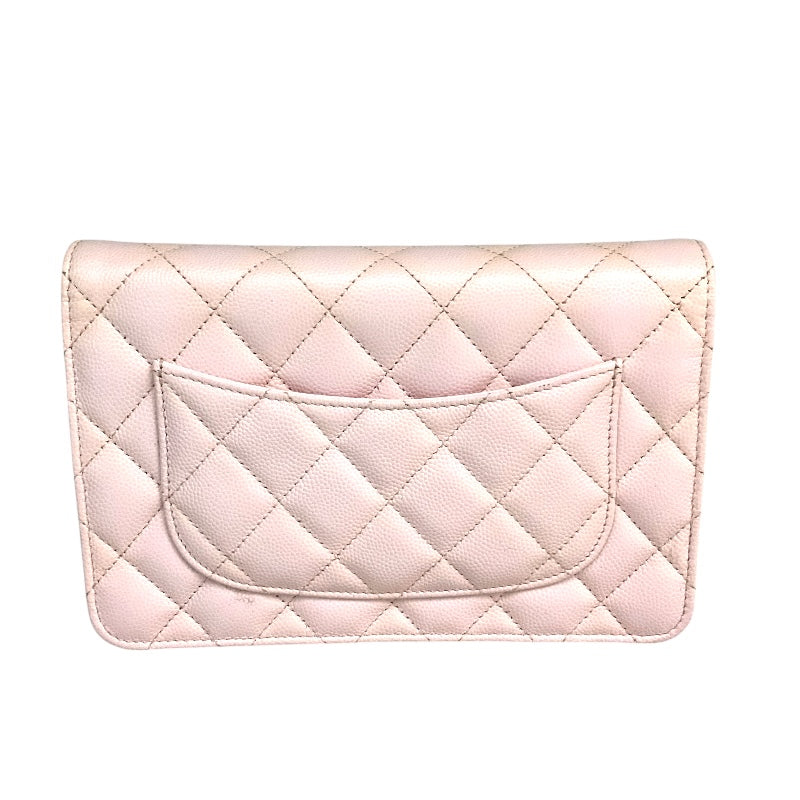 シャネル CHANEL マトラッセ　チェーンウォレット AP0250 ピンク キャビアスキン レディース ショルダーバッグ