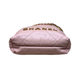 シャネル CHANEL CHANEL22　ミニバッグ ピンク シャイニーカーフスキン レディース ショルダーバッグ