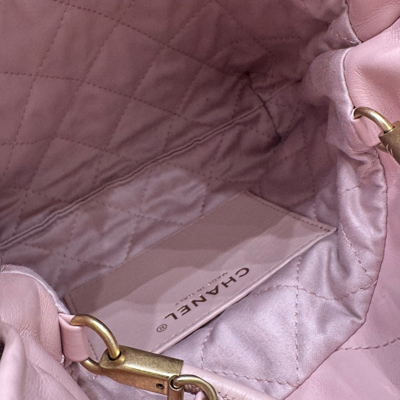 シャネル CHANEL CHANEL22　ミニバッグ ピンク シャイニーカーフスキン レディース ショルダーバッグ