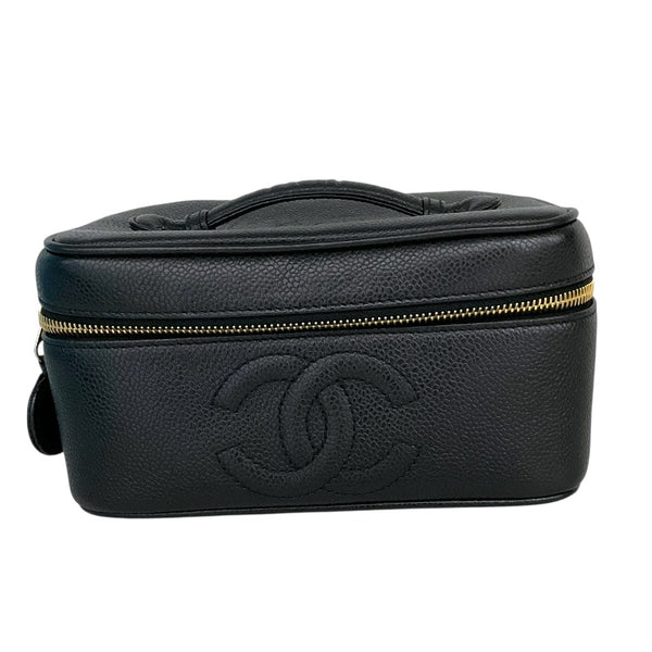 シャネル CHANEL ｺｺﾏｰｸ ﾊﾞﾆﾃｨﾊﾞｯｸﾞ A01997 ブラック/ゴールド金具 ｷｬﾋﾞｱ レディース ハンドバッグ