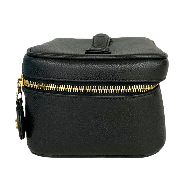 シャネル CHANEL ｺｺﾏｰｸ ﾊﾞﾆﾃｨﾊﾞｯｸﾞ A01997 ブラック/ゴールド金具 ｷｬﾋﾞｱ レディース ハンドバッグ