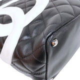 シャネル CHANEL カンボントートMM A25167 ブラック ラムスキン ラム レディース トートバッグ