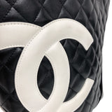 シャネル CHANEL カンボントートMM A25167 ブラック ラムスキン ラム レディース トートバッグ