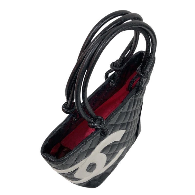シャネル CHANEL カンボントートMM A25167 ブラック ラムスキン ラム レディース トートバッグ
