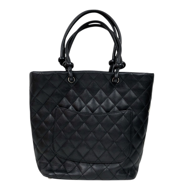 シャネル CHANEL カンボントートMM A25167 ブラック ラムスキン ラム レディース トートバッグ
